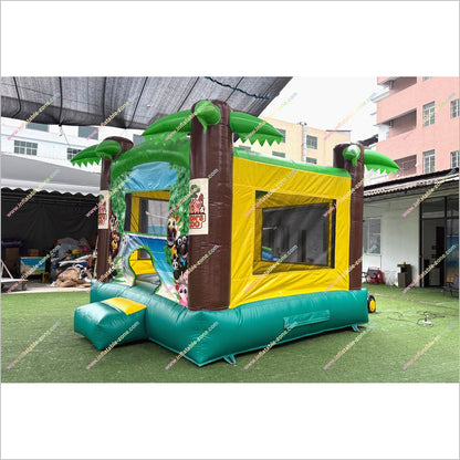 Inflatable Safari Animals Blast Zone Inflatable Bounce House Jungle Party Theme Inflatable Jumping Castle For Rent