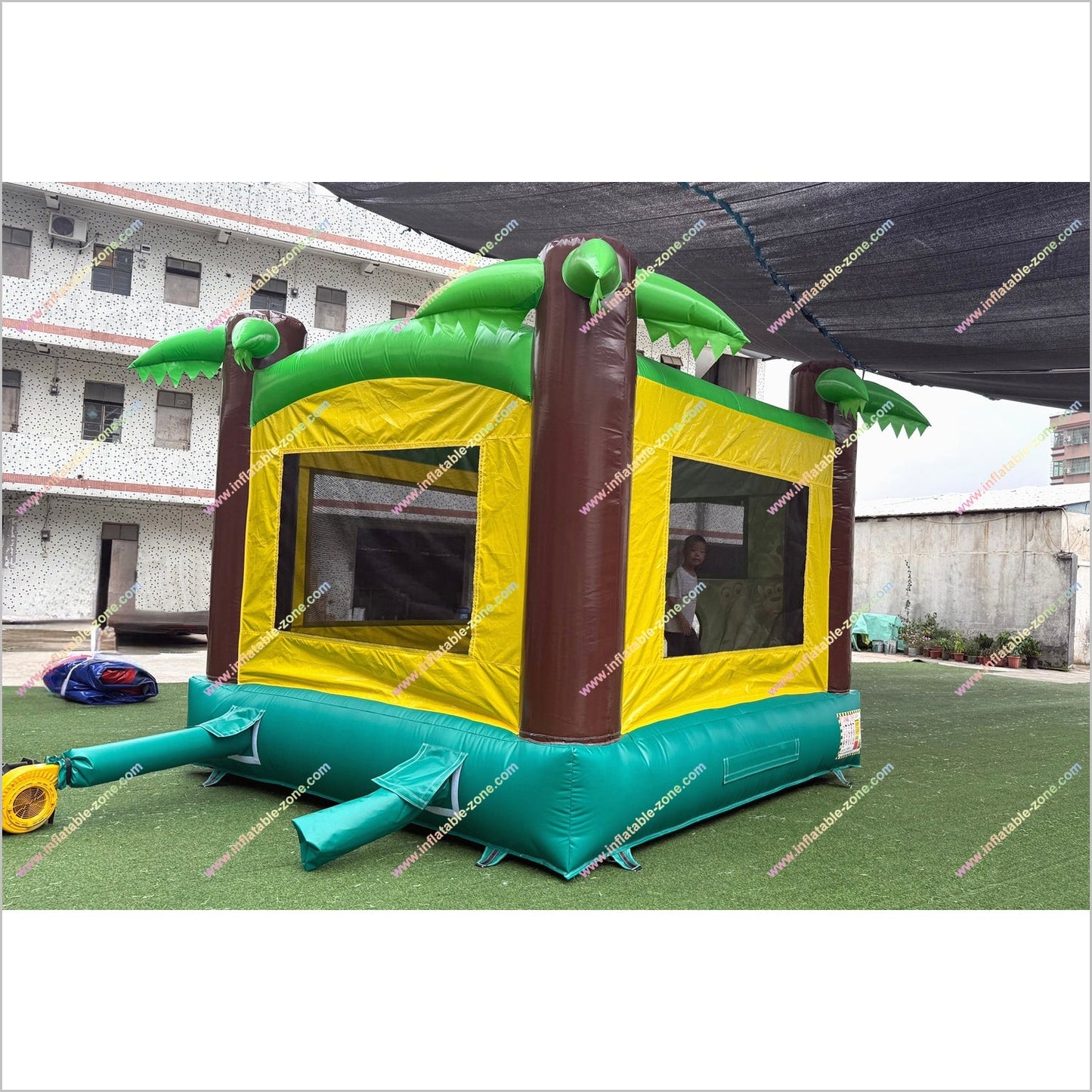 Inflatable Safari Animals Blast Zone Inflatable Bounce House Jungle Party Theme Inflatable Jumping Castle For Rent