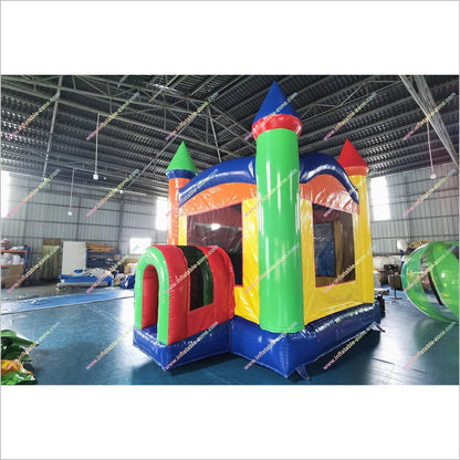 Inflatable Jumping Castle Hire Water Slide With A Pool Rainbow Combo Water Slide Bounce House For Adults