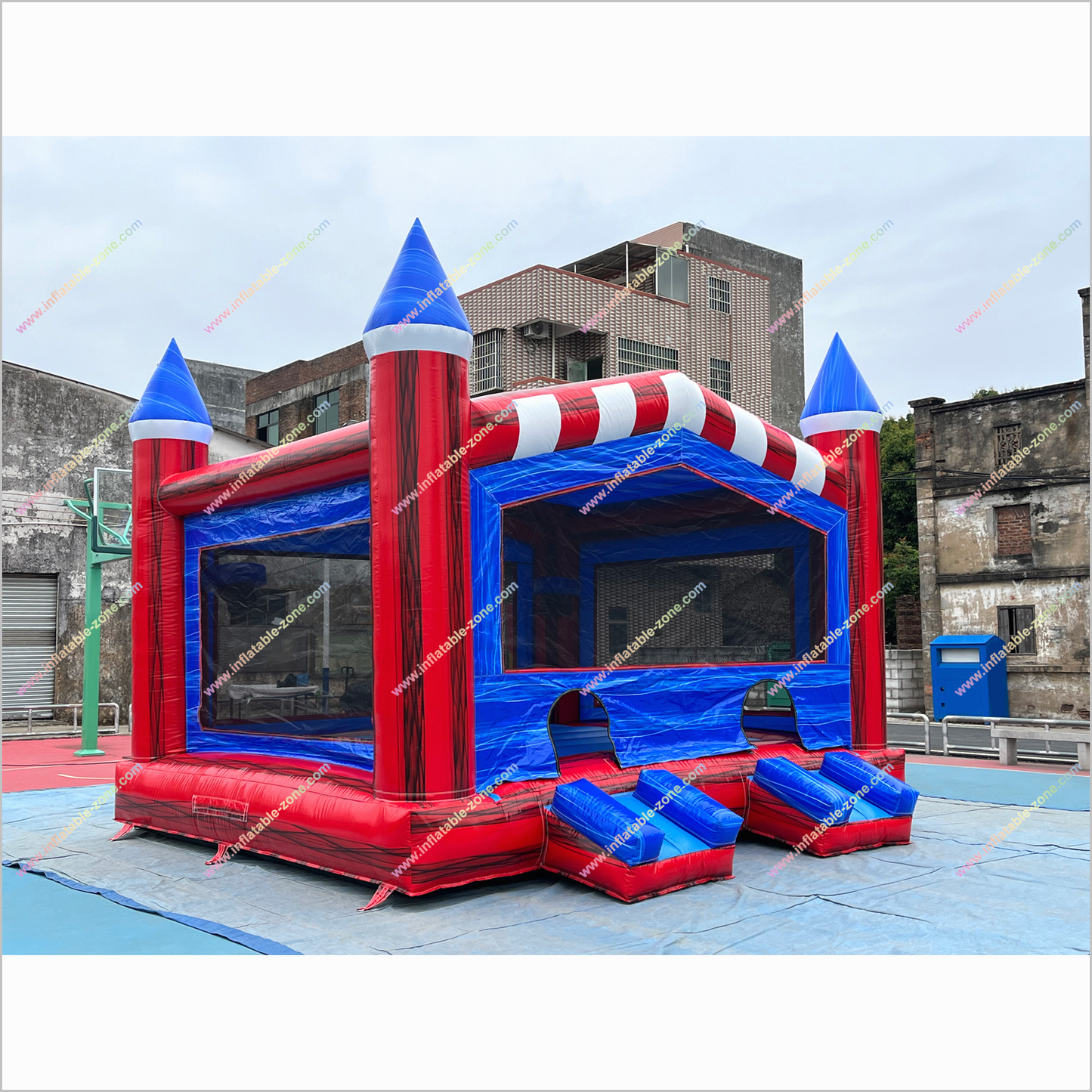 Double Entry Inflatable Jumping Castles Best Backyard Playground Equipment Bouncing House Rental - Inflatable-Zone