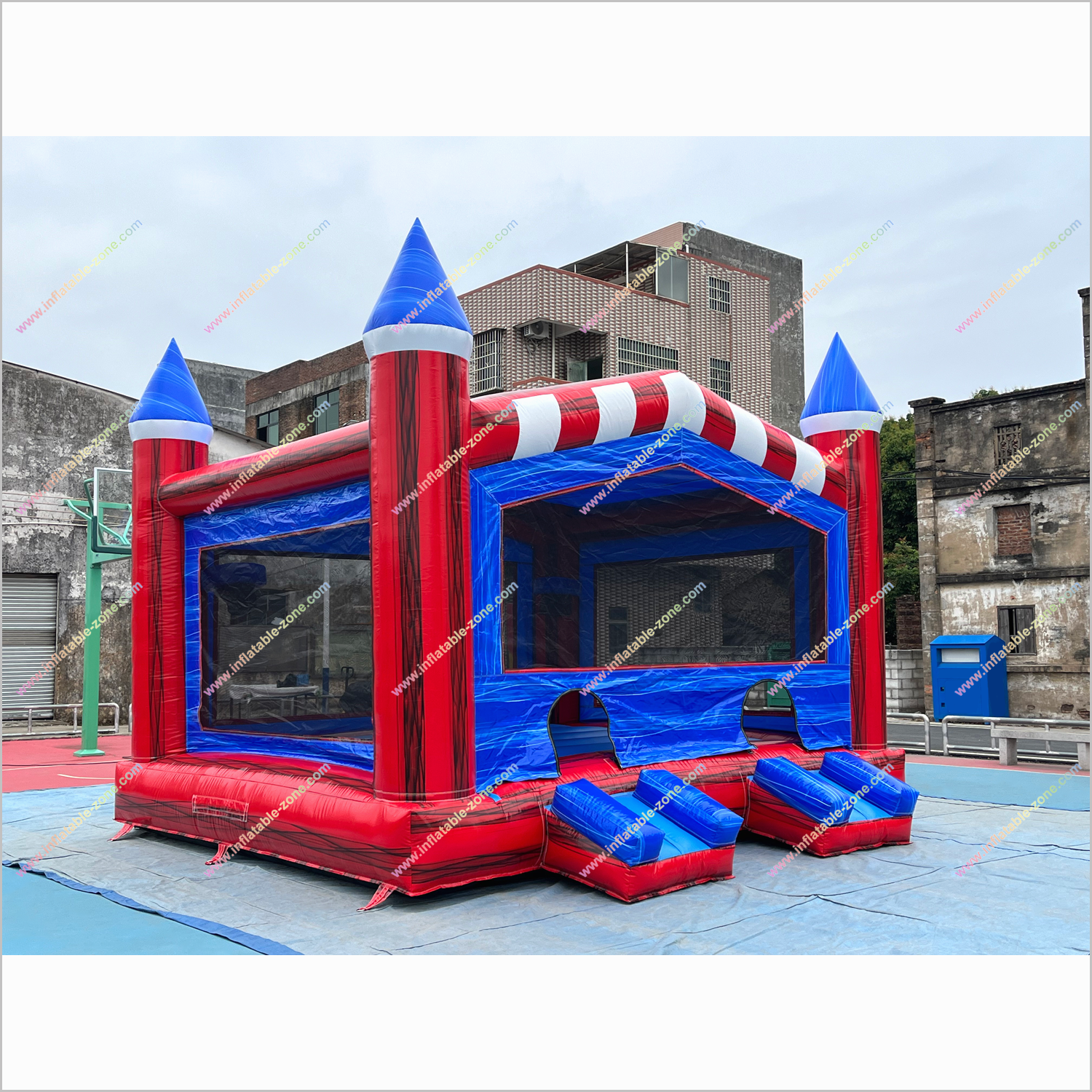 Double Entry Inflatable Jumping Castles Best Backyard Playground Equipment Bouncing House Rental - Inflatable-Zone