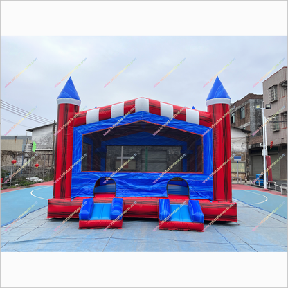 Double Entry Inflatable Jumping Castles Best Backyard Playground Equipment Bouncing House Rental - Inflatable-Zone