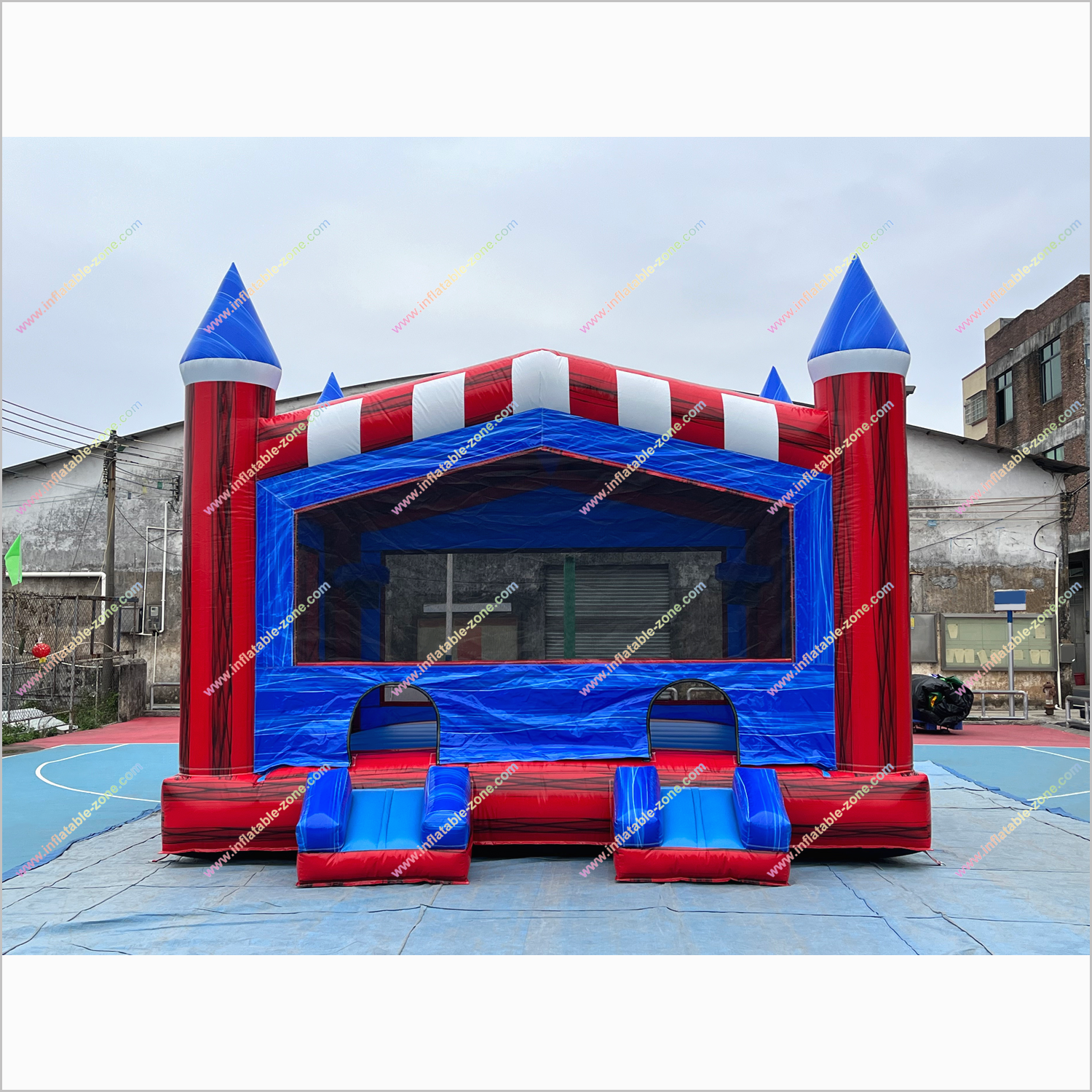 Double Entry Inflatable Jumping Castles Best Backyard Playground Equipment Bouncing House Rental - Inflatable-Zone