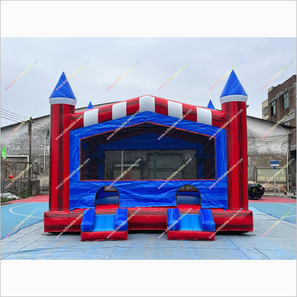 Double Entry Inflatable Jumping Castles Best Backyard Playground Equipment Bouncing House Rental - Inflatable-Zone