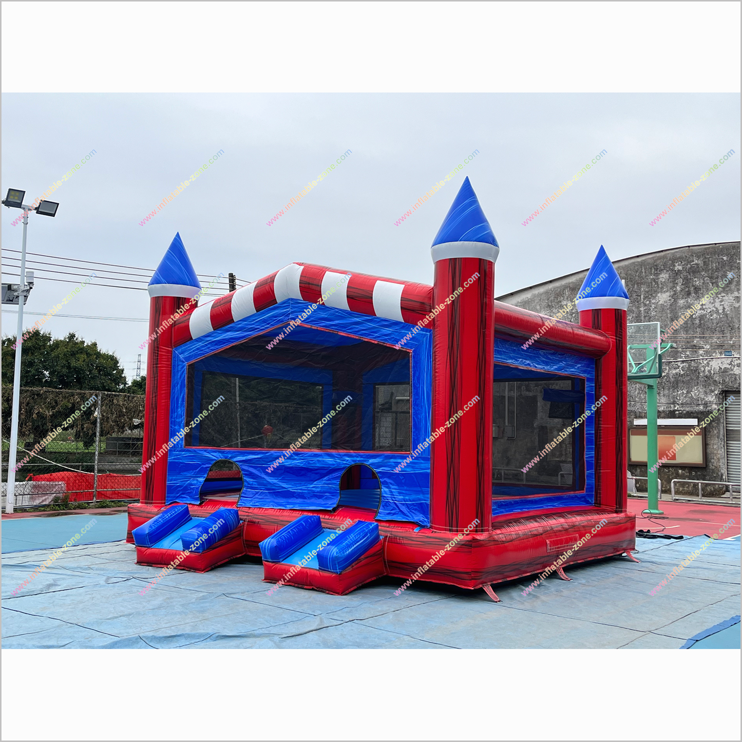 Double Entry Inflatable Jumping Castles Best Backyard Playground Equipment Bouncing House Rental - Inflatable-Zone