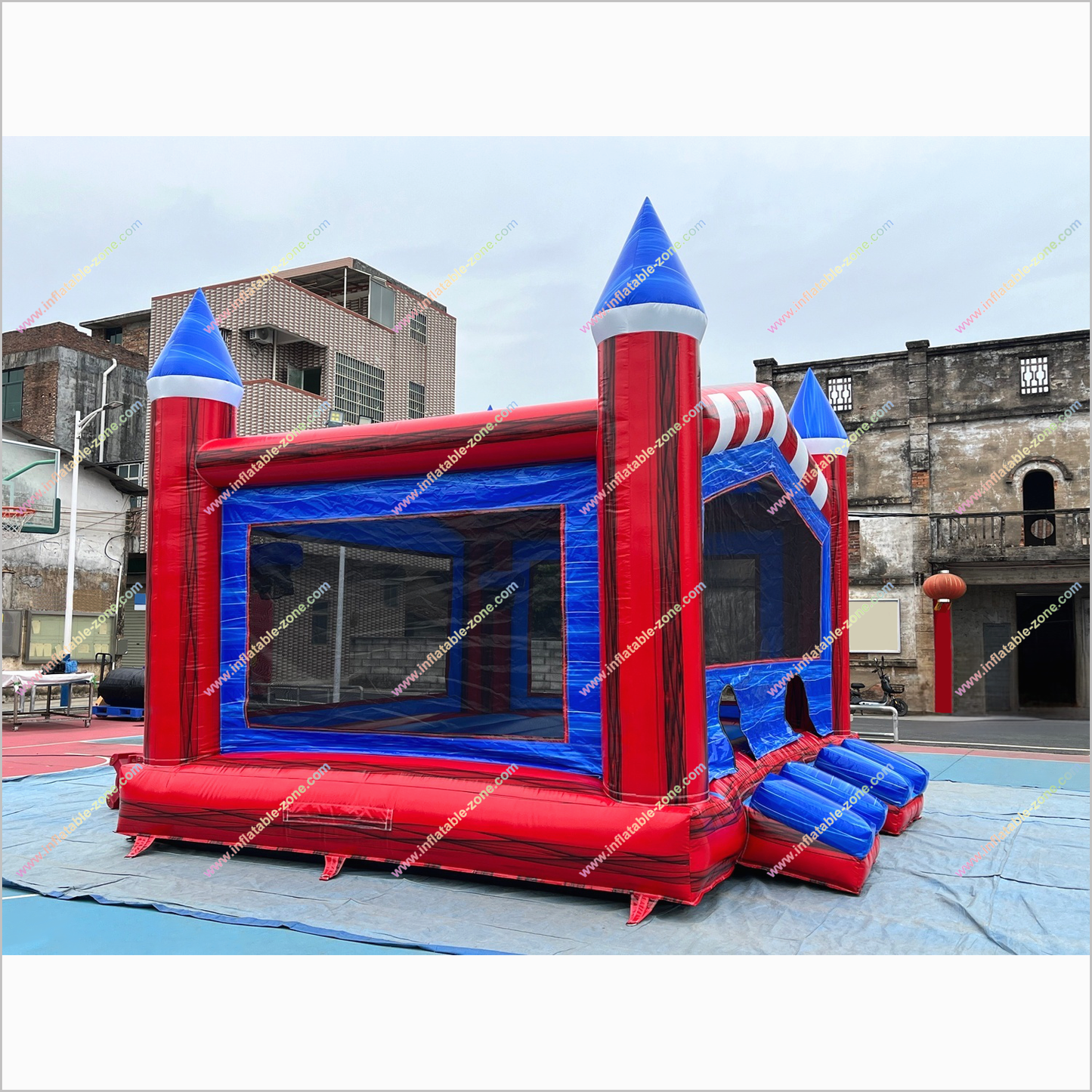Double Entry Inflatable Jumping Castles Best Backyard Playground Equipment Bouncing House Rental - Inflatable-Zone