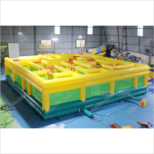 Commercial Giant Inflatable Labyrinth Maze Inflatable Maze Square Obstacle Course Inflatable Games - Inflatable-Zone