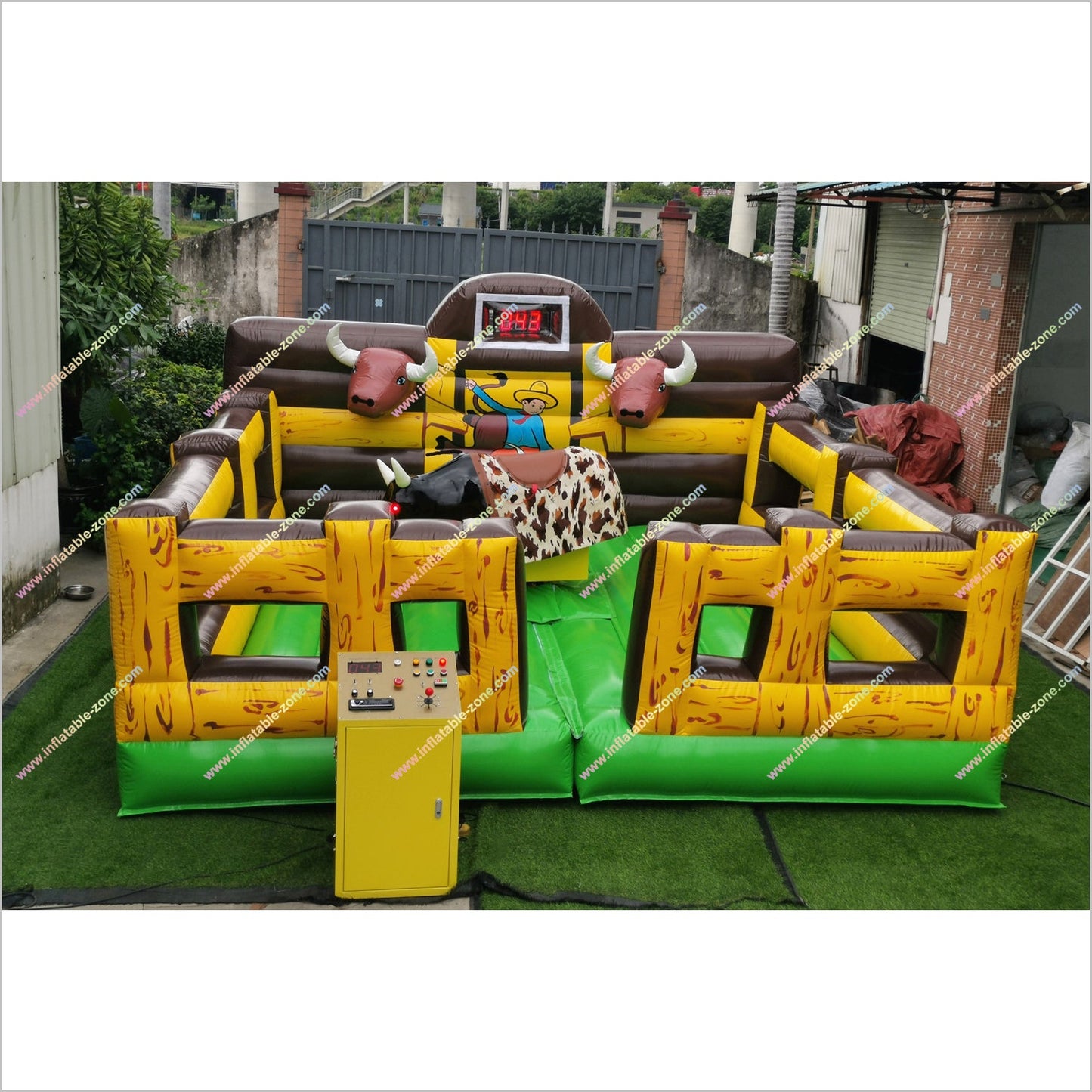 Renting Mechanical Bull Near Me Air Cushion Mattress Cowboy Rodeo Inflatable Mechanical Bull Parties