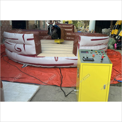 Commercial Inflatable Bull Mat Crazy Rodeo Bull Fight Inflatable Mechanical Bull Ride Sports Game - Inflatable-Zone
