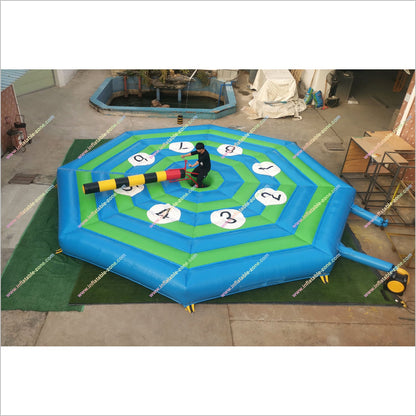 Last Man Standing Inflatable Wipeout Bike Sweeper Arm Inflatable Eliminator Sports Challenge Games