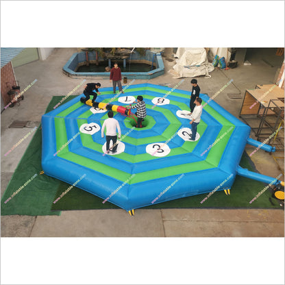 Last Man Standing Inflatable Wipeout Bike Sweeper Arm Inflatable Eliminator Sports Challenge Games