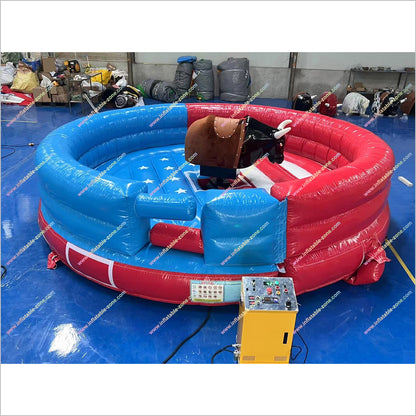 Blow Up Mechanical Bull Rental Inflatable Bounce Toy Rodeo Bull Riding Machine Jumping Game