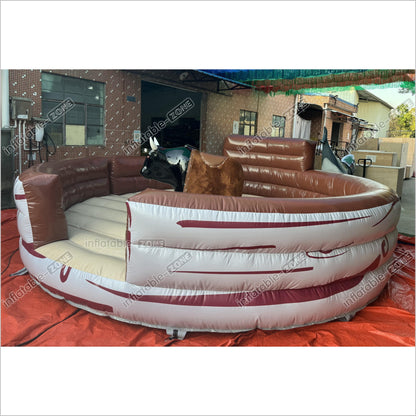 Commercial Inflatable Bull Mat Crazy Rodeo Bull Fight Inflatable Mechanical Bull Ride Sports Game - Inflatable-Zone