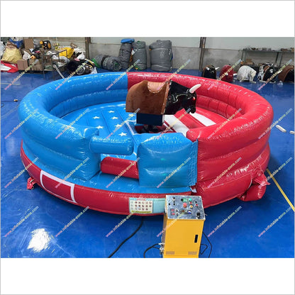 Blow Up Mechanical Bull Rental Inflatable Bounce Toy Rodeo Bull Riding Machine Jumping Game