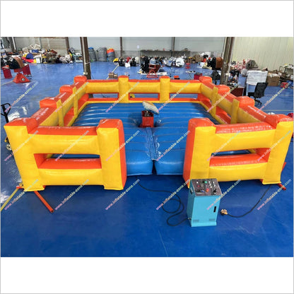 Fun Events Near Me Inflatable Mechanical Bull Arena Mattress Bullfighting Machine Inflatable Rodeo Bouncer