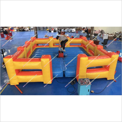 Fun Events Near Me Inflatable Mechanical Bull Arena Mattress Bullfighting Machine Inflatable Rodeo Bouncer