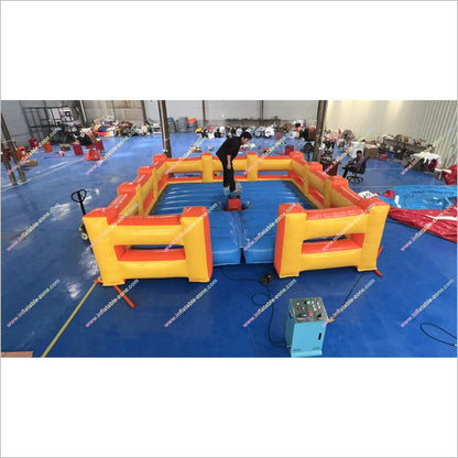 Fun Events Near Me Inflatable Mechanical Bull Arena Mattress Bullfighting Machine Inflatable Rodeo Bouncer