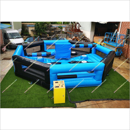 Inflatable Spinning Jump Game Wipeout Total Inflatable Eliminator Sweeper Meltdown For Youth And Adults