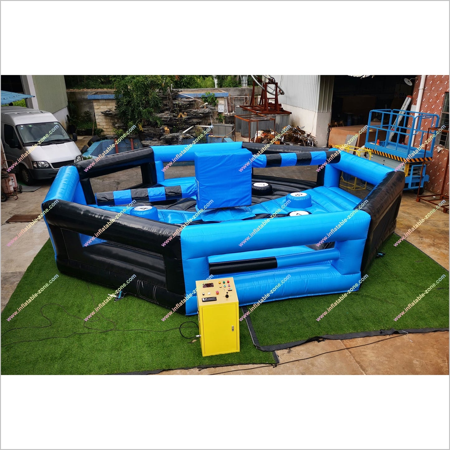 Inflatable Spinning Jump Game Wipeout Total Inflatable Eliminator Sweeper Meltdown For Youth And Adults