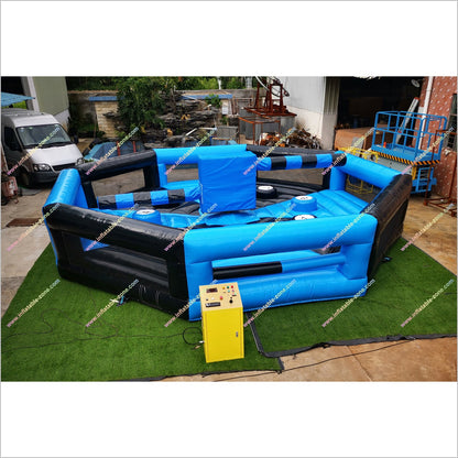 Inflatable Spinning Jump Game Wipeout Total Inflatable Eliminator Sweeper Meltdown For Youth And Adults