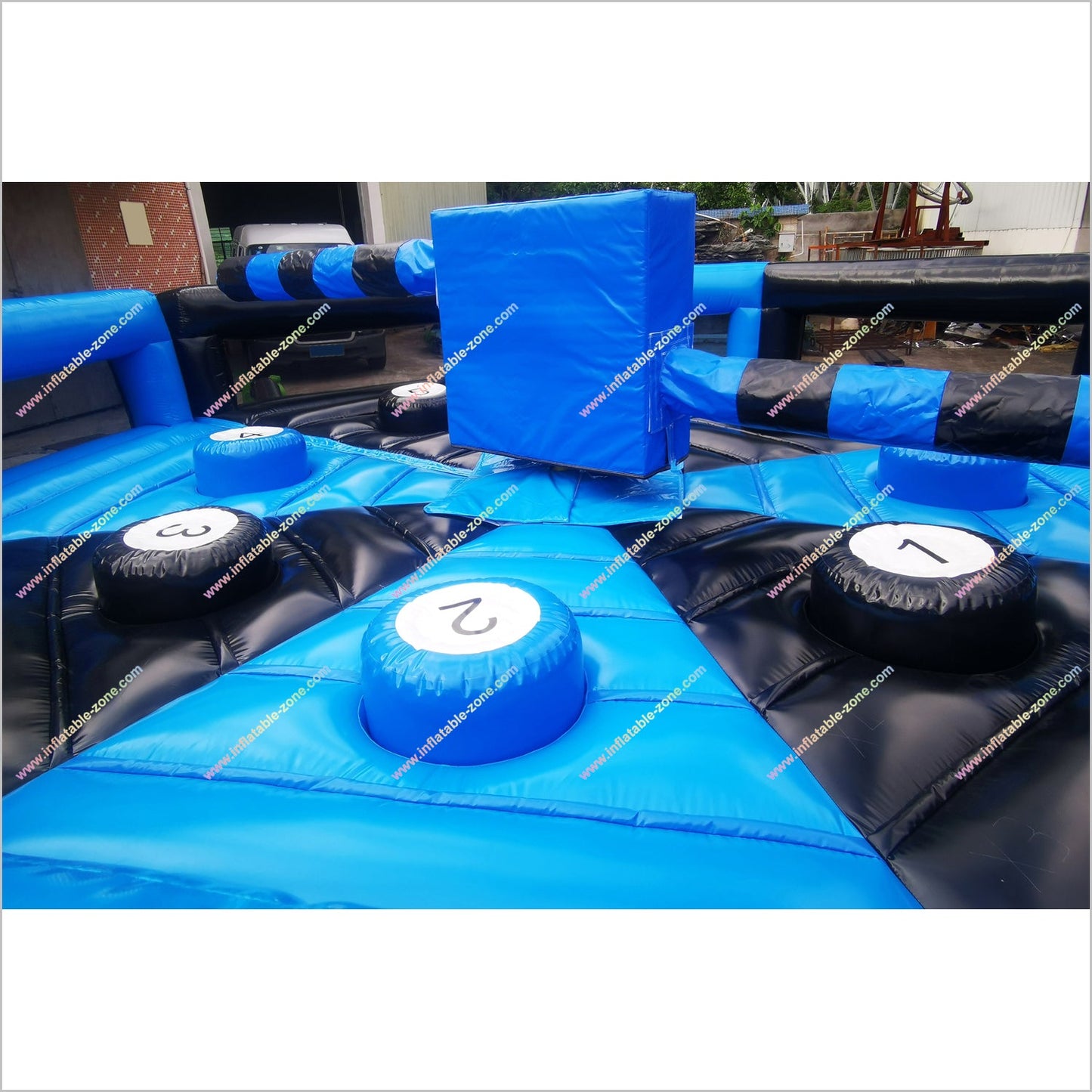 Inflatable Spinning Jump Game Wipeout Total Inflatable Eliminator Sweeper Meltdown For Youth And Adults