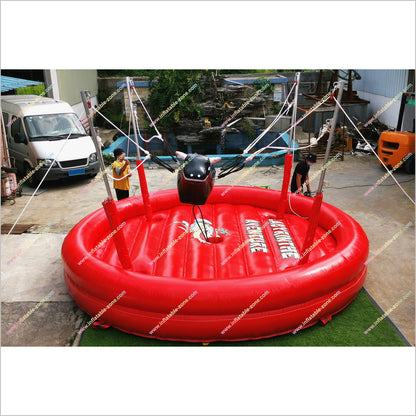 Bull Ride Inflatable Bungee Game Inflatable Rodeo Mechanical Bull Party Challenges For Adults