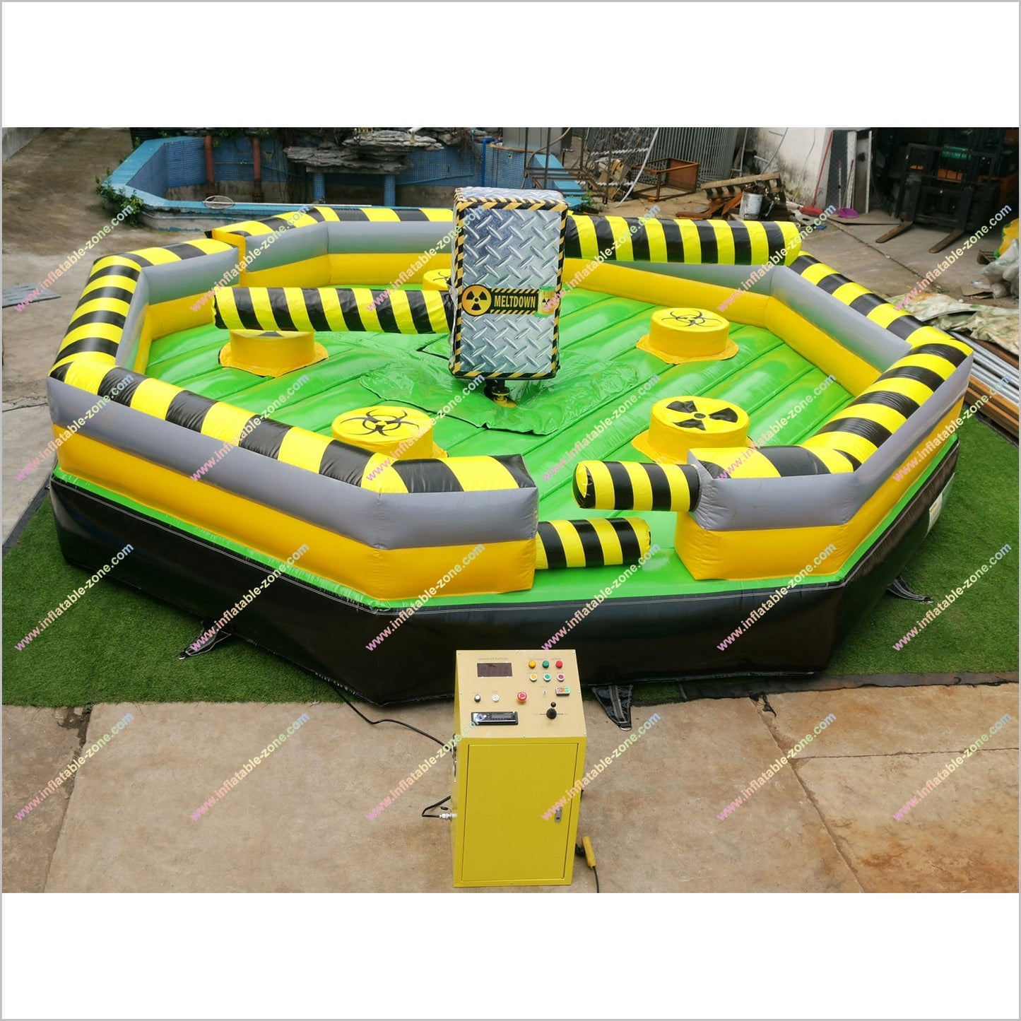 Toxic Meltdown Rental Inflatable Last Man Standing Amusement Near Me Meltdown Spinning Wipeout Game