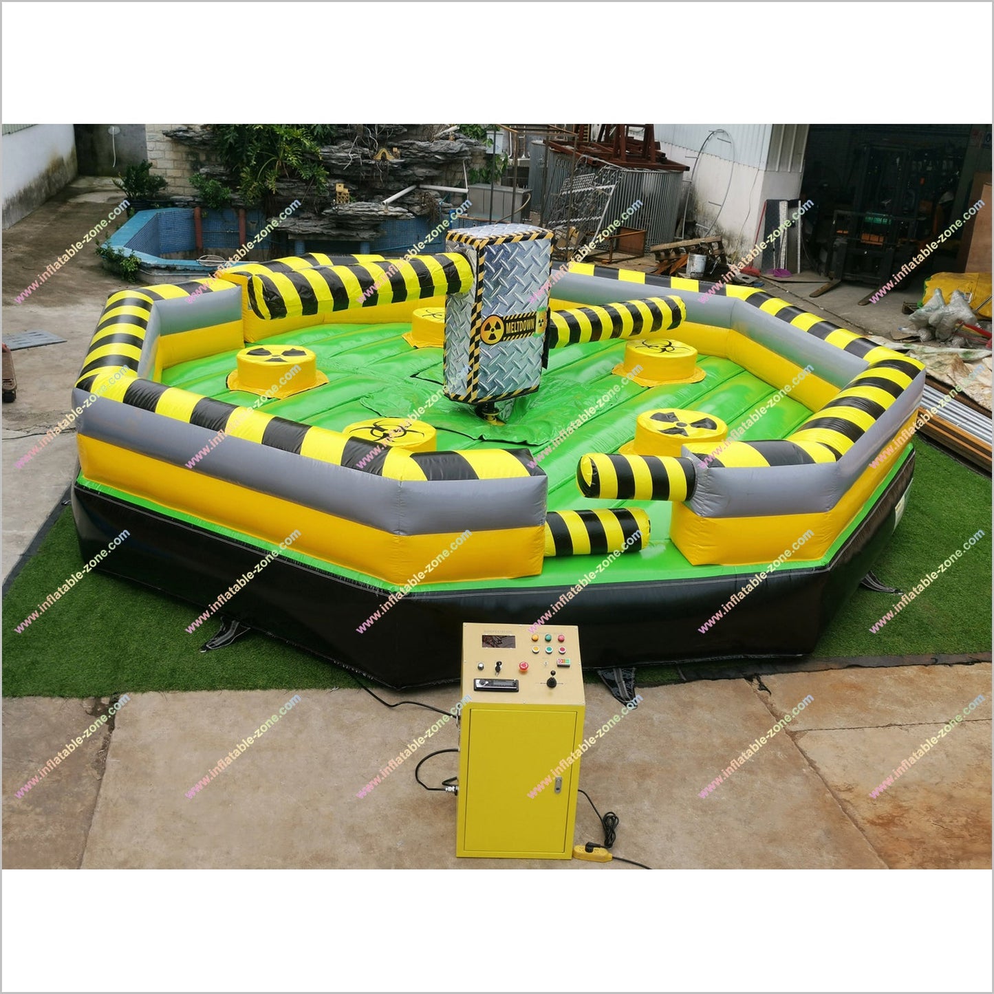 Toxic Meltdown Rental Inflatable Last Man Standing Amusement Near Me Meltdown Spinning Wipeout Game