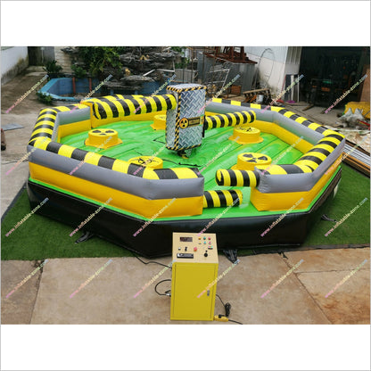 Toxic Meltdown Rental Inflatable Last Man Standing Amusement Near Me Meltdown Spinning Wipeout Game