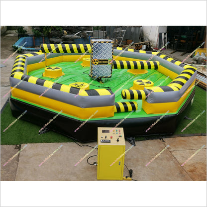 Toxic Meltdown Rental Inflatable Last Man Standing Amusement Near Me Meltdown Spinning Wipeout Game