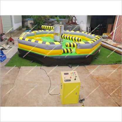 Toxic Meltdown Rental Inflatable Last Man Standing Amusement Near Me Meltdown Spinning Wipeout Game