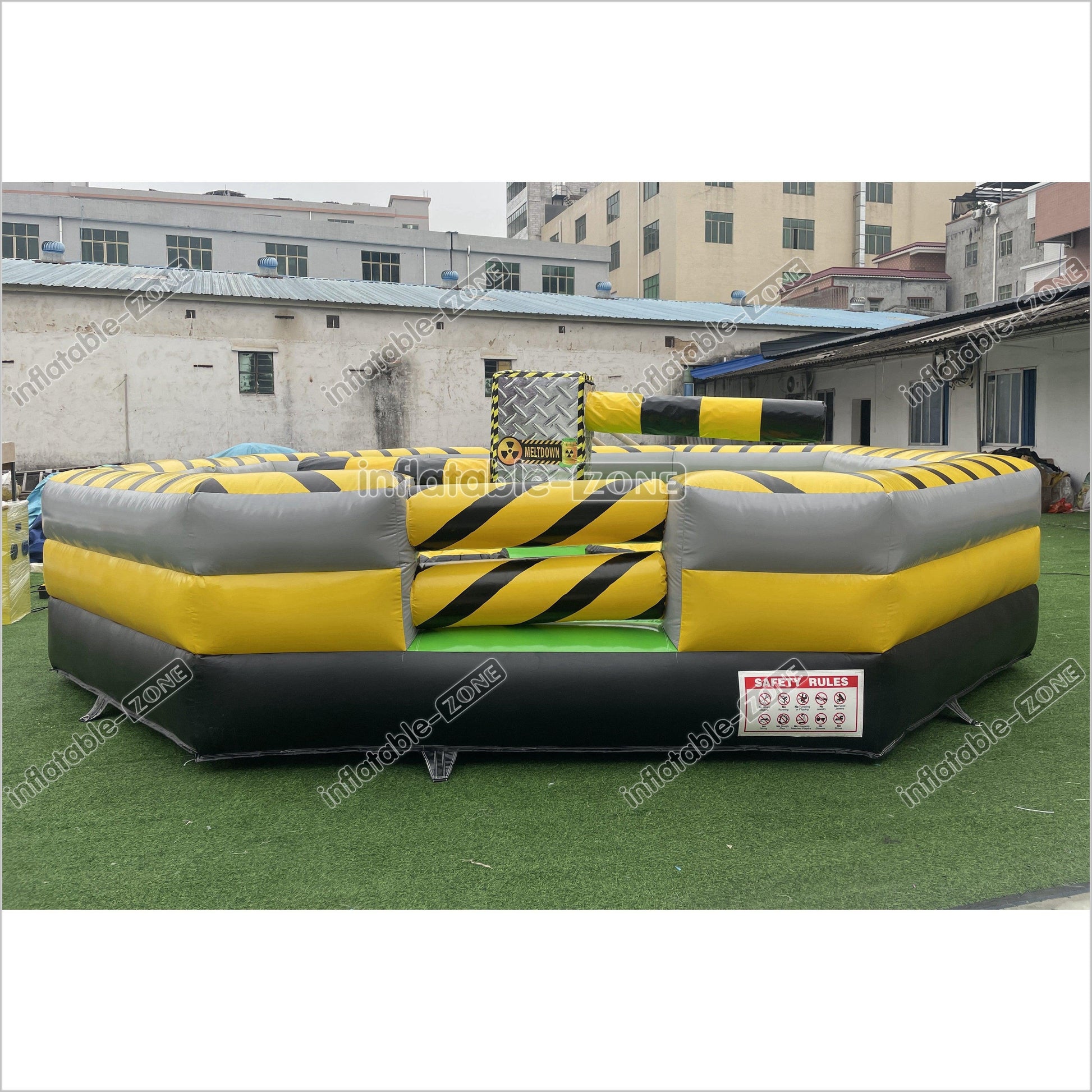 Classic Commercial Party Inflatable Meltdown Mechanical Game Inflatable Jumping Mattress Wipeout Machine - Inflatable-Zone