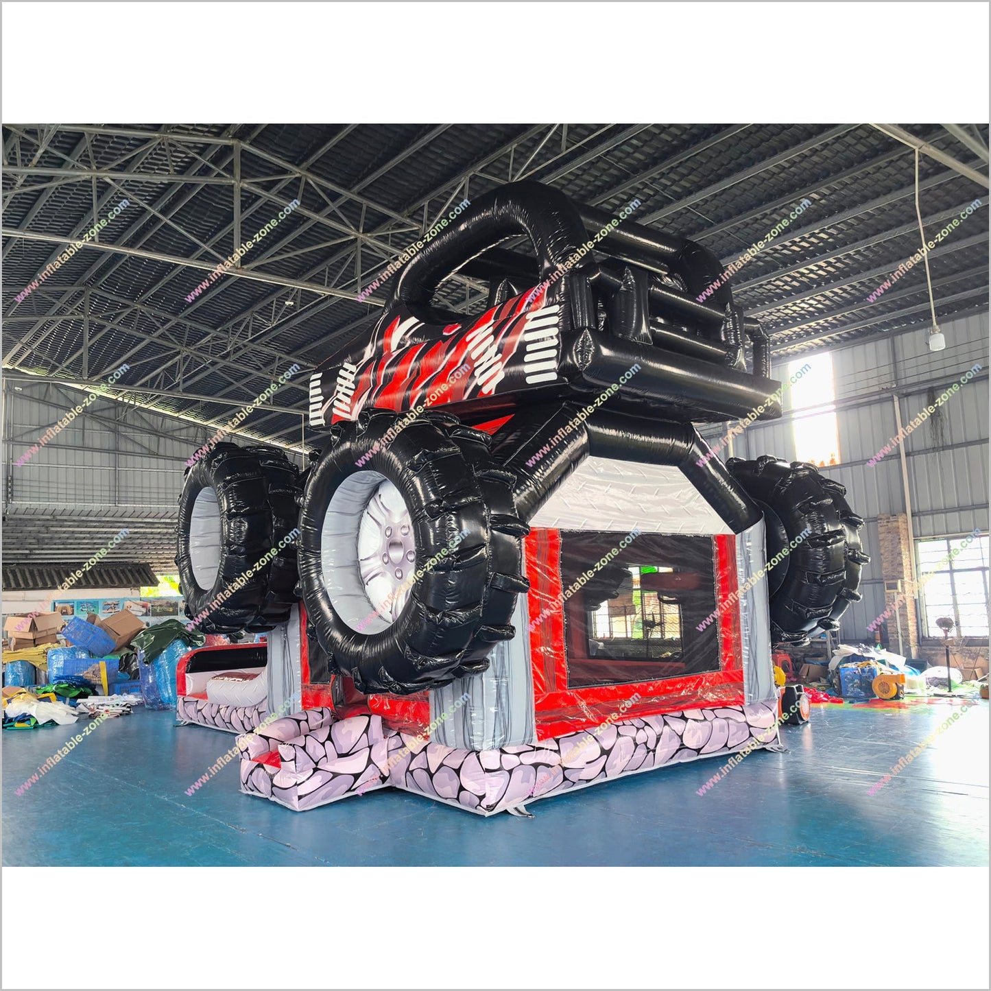 Inflatable Monster Truck Bounce House Combos Dual Lanes Bouncy Castle Slide Hire Near Me Inflatable Indoor Playground