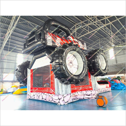 Inflatable Monster Truck Bounce House Combos Dual Lanes Bouncy Castle Slide Hire Near Me Inflatable Indoor Playground