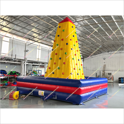 Top Rated Inflatable Mountain Climbing Wall Tower Game Amusement Park Indoor Inflatable Rock Climbing Wall For Sale