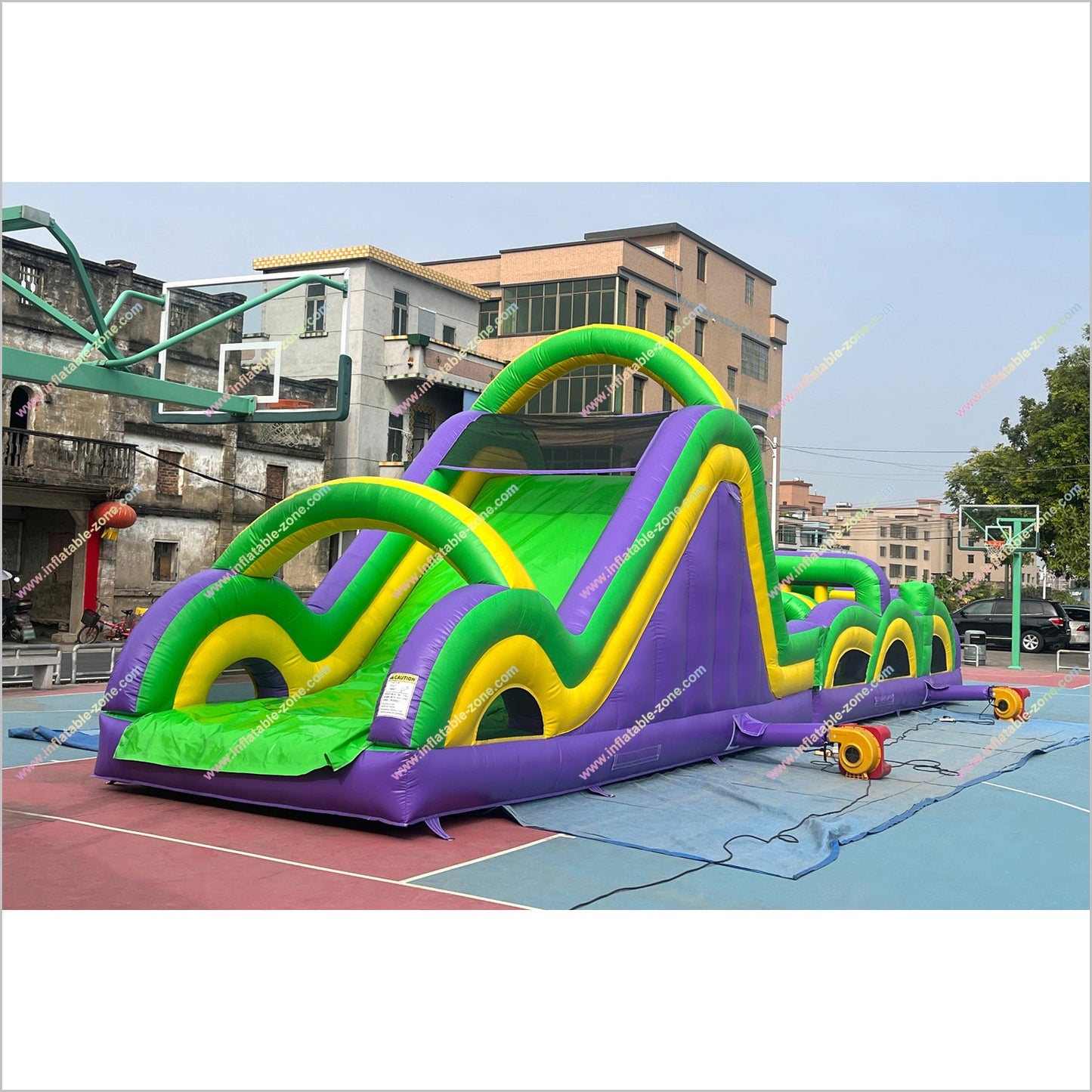 Race Games Challenge Commercial Radical Run Obstacle Course Entertainment Event Inflatable Obstacle Course For Adults