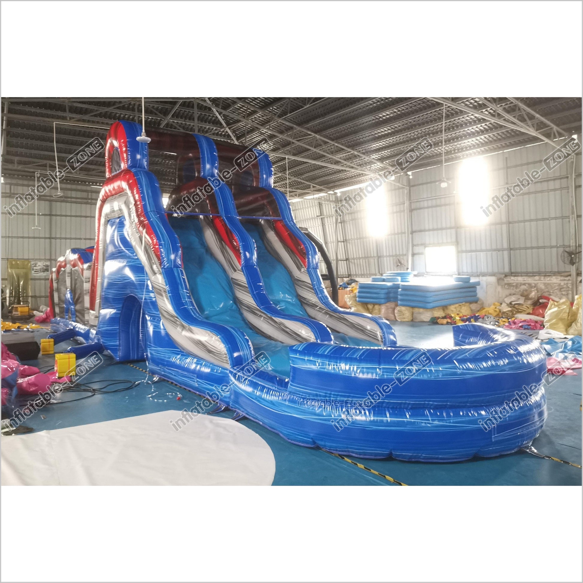 Indoor Slip And Slide Obstacle Course For Adults Swimming Pool Inflatable Assault Course - Inflatable-Zone