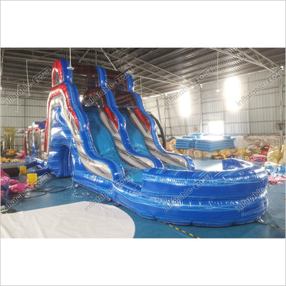 Indoor Slip And Slide Obstacle Course For Adults Swimming Pool Inflatable Assault Course - Inflatable-Zone
