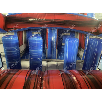 Indoor Slip And Slide Obstacle Course For Adults Swimming Pool Inflatable Assault Course - Inflatable-Zone