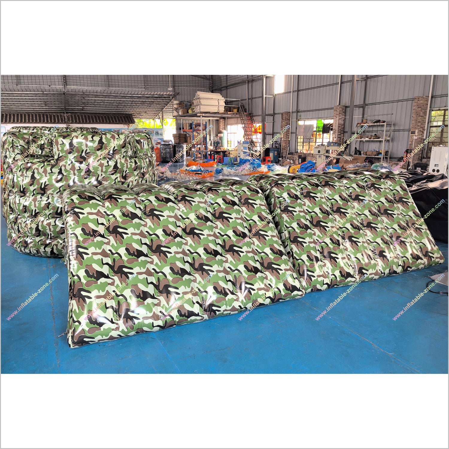 Inflatable Paintball Bunkers CS Games Sports Team Building Activities Camouflage Wall Bunker Inflatable - Inflatable-Zone