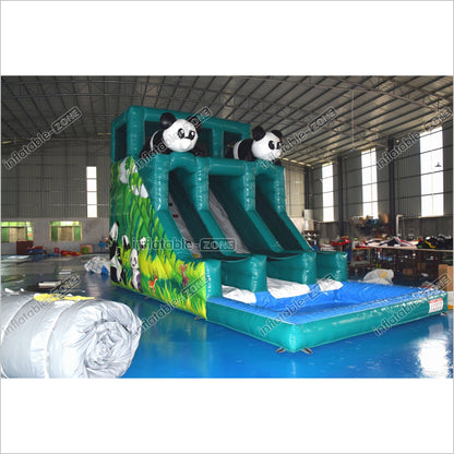 Inflatable Panda Jumper Water Slide Giant Outdoor Party Commercial Inflatable Water Slide For Pool - Inflatable-Zone