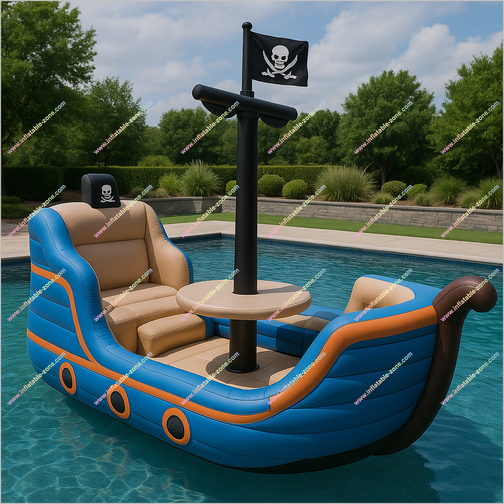 Enjoy Party Inflatable Pirate Ship Lake Float Fun Toy Inflatable Pirate Ship Pool Float For Adults