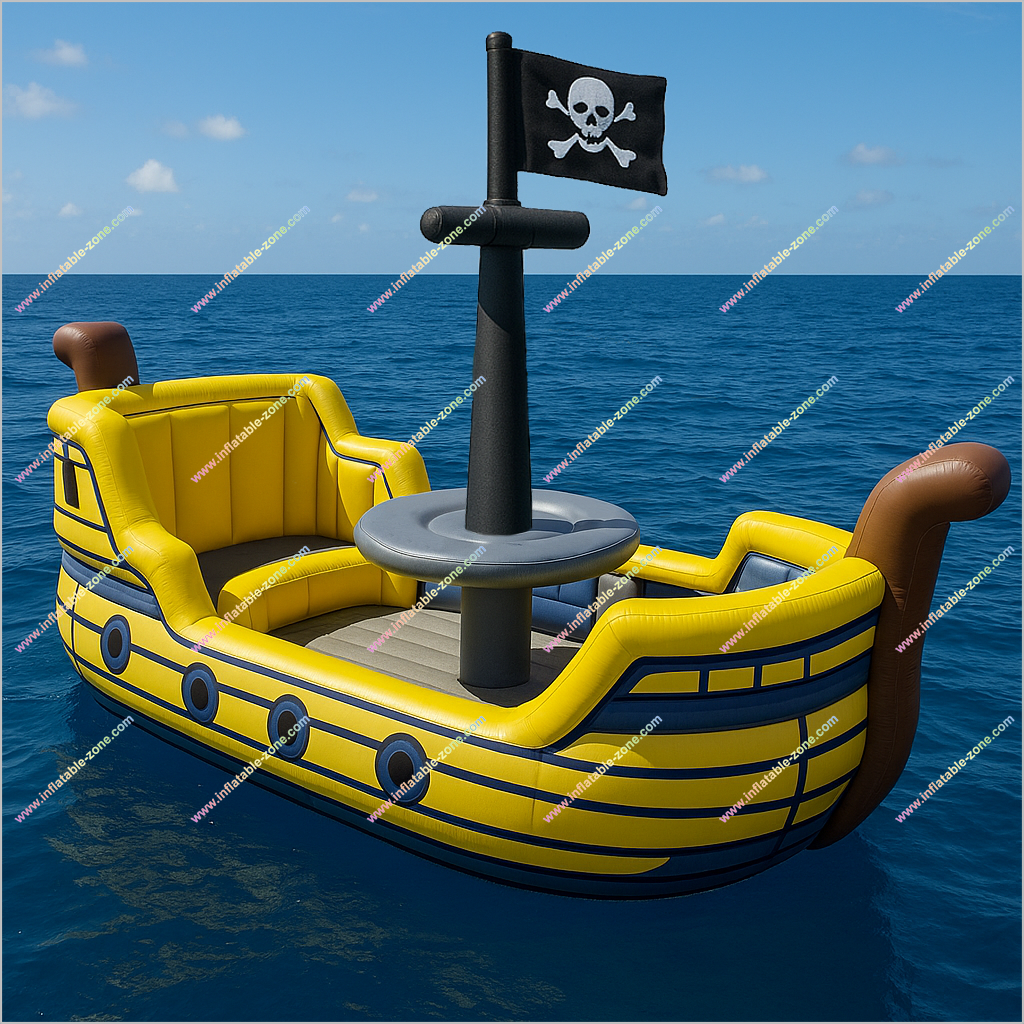 Entertainment Party Ideas Inflatable Pirate Ship Lake Float Safety Fun Inflatable Pirate Ship Float On The Water