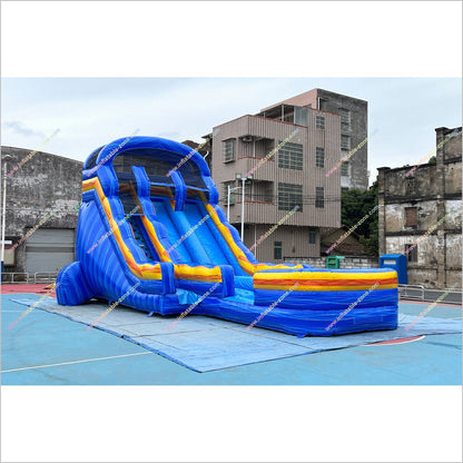Commercial Park Equipment Inflatable Pool And Water Slide Jumpy House Near Me Dual Lane Water Slide For Sale - Inflatable-Zone