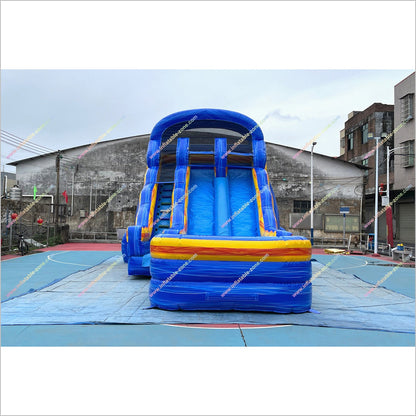Commercial Park Equipment Inflatable Pool And Water Slide Jumpy House Near Me Dual Lane Water Slide For Sale - Inflatable-Zone