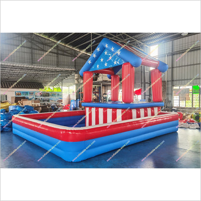 Premium Inflatable Pool Bar Hire Stripes And Stars Patriotic Blow Up Bar Pool Tables For Sale