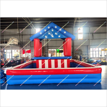 Premium Inflatable Pool Bar Hire Stripes And Stars Patriotic Blow Up Bar Pool Tables For Sale