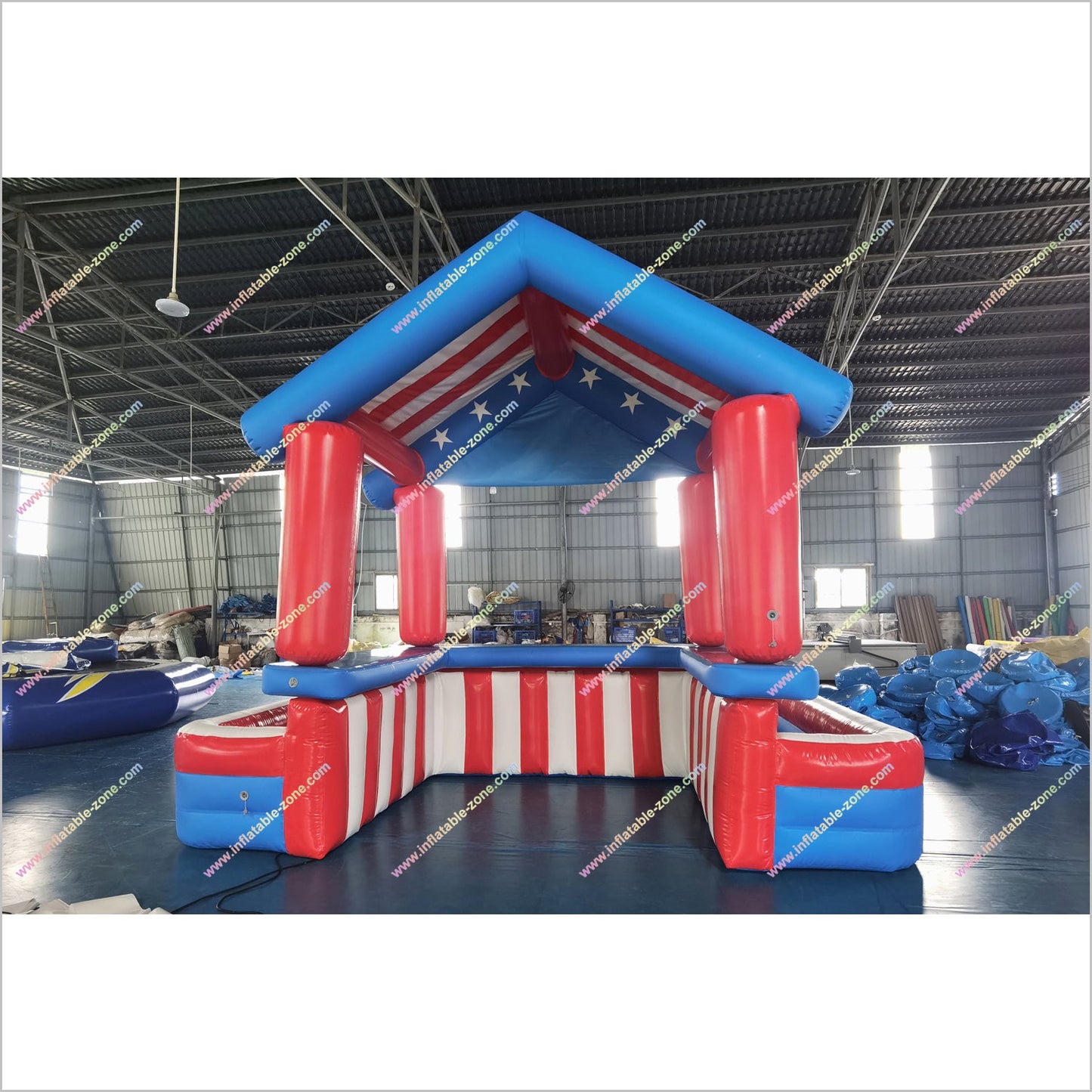 Premium Inflatable Pool Bar Hire Stripes And Stars Patriotic Blow Up Bar Pool Tables For Sale