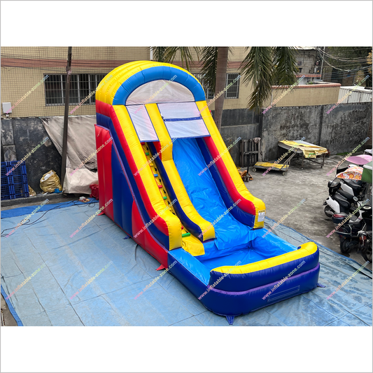 Classic Style Waterslide Inflatable Rental Outdoor Garden Play Equipment Inflatable Pool With Water Slide - Inflatable-Zone