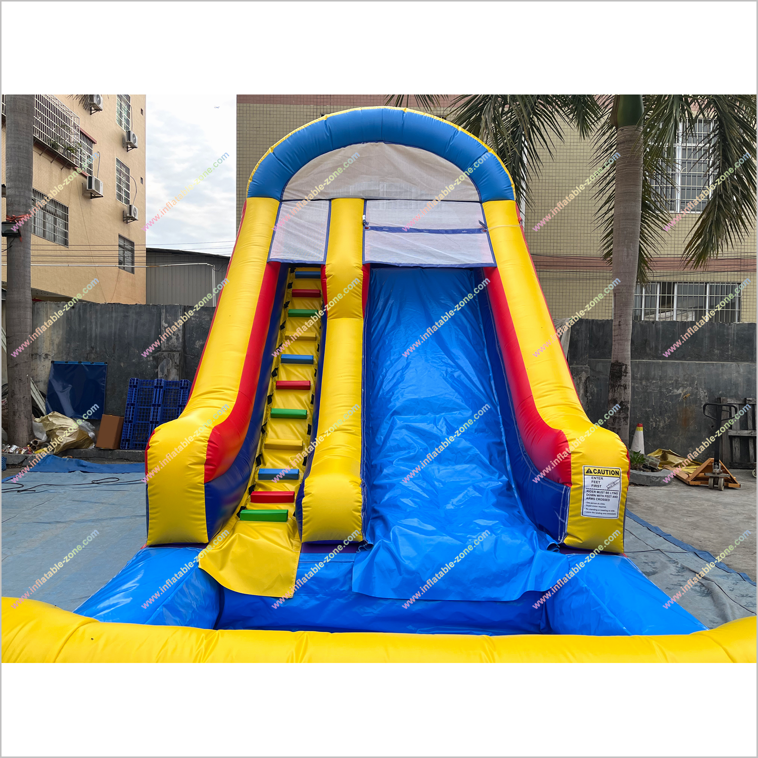 Classic Style Waterslide Inflatable Rental Outdoor Garden Play Equipment Inflatable Pool With Water Slide - Inflatable-Zone
